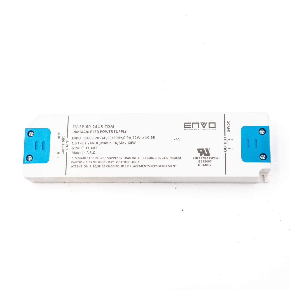 ENVO EV-SP-60-24US-TDM Triac Dimmable LED Driver 60W 24V - PHOTO 1