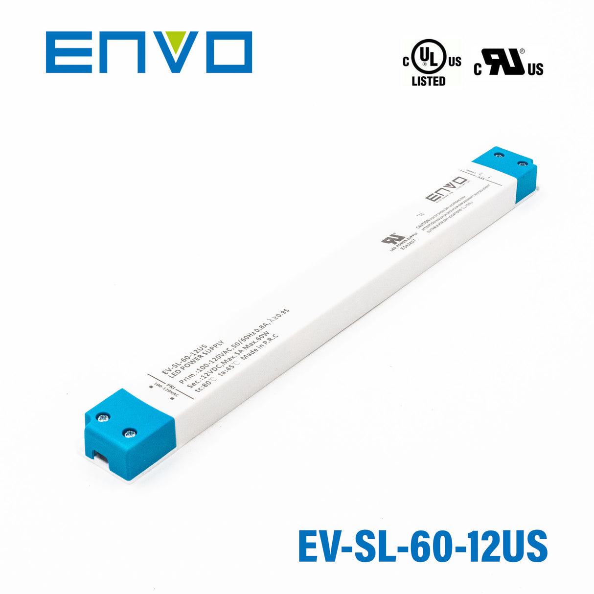 ENVO EV-SL-60-12US Linear Type LED Driver 60W 12V
