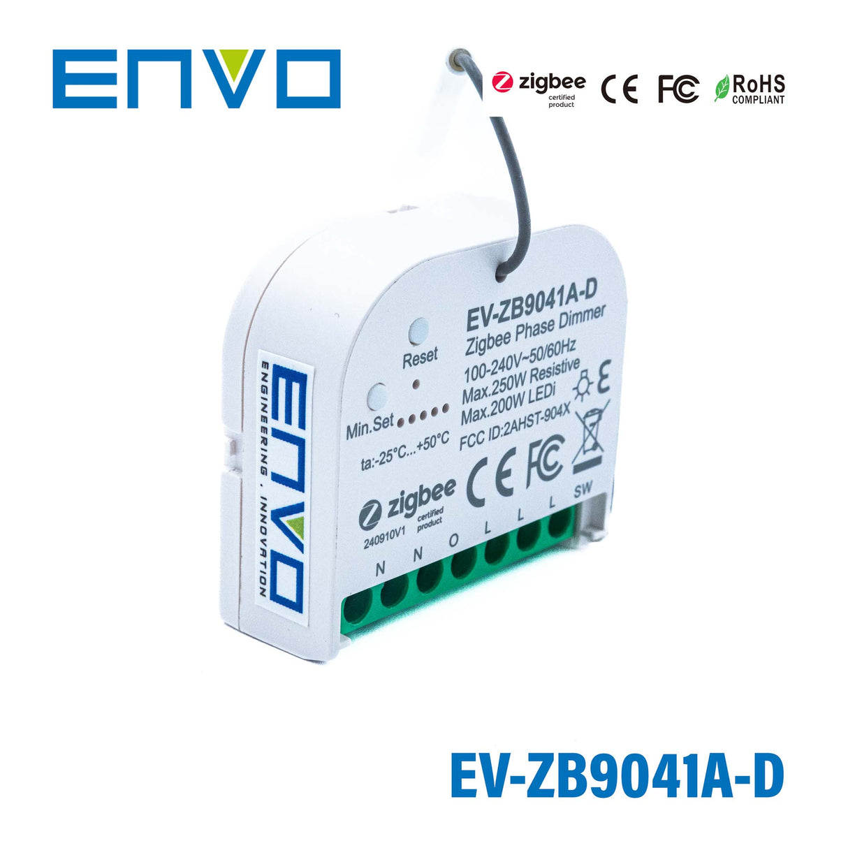 ENVO ZigbBee Mini In Wall AC Phase Smart Dimmer