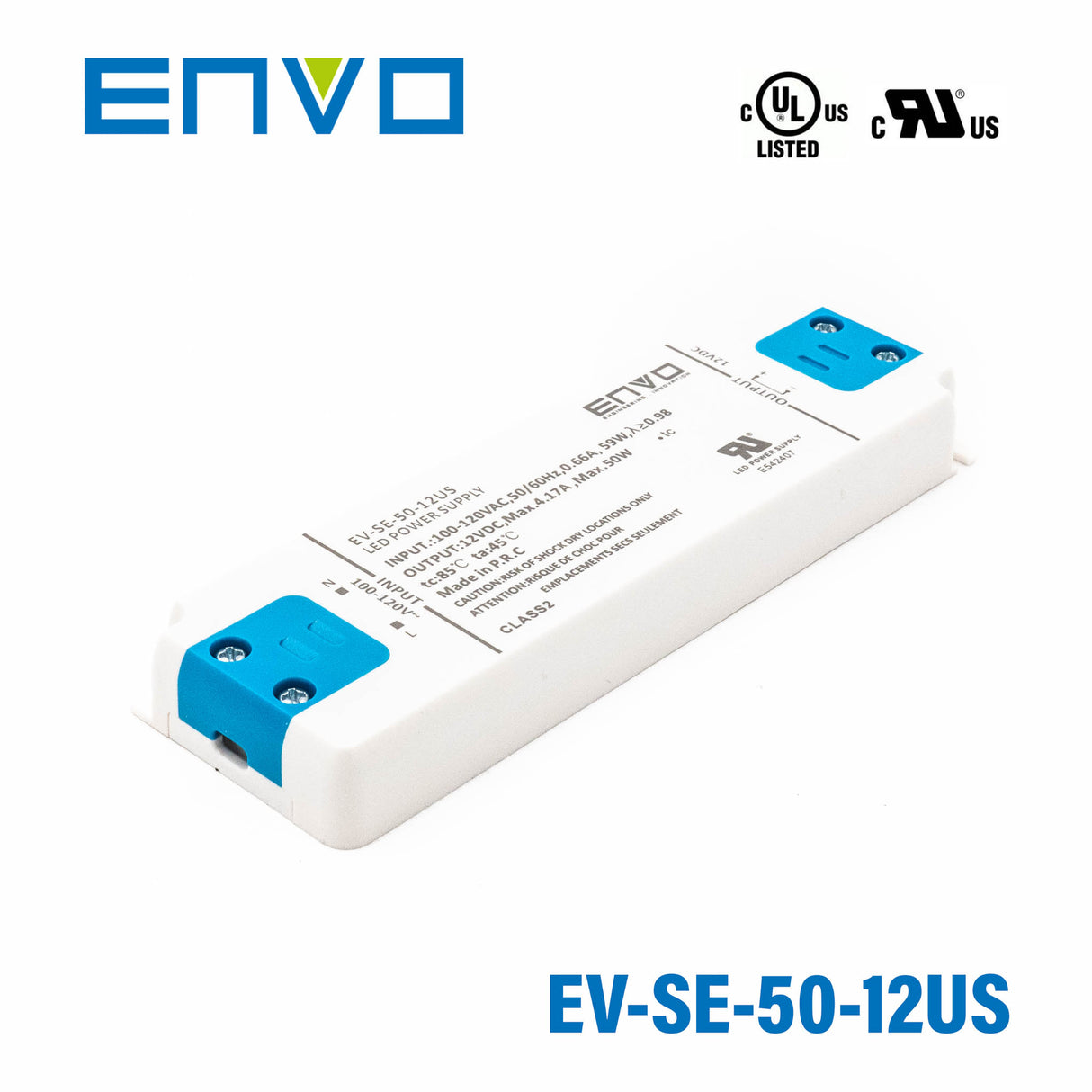 ENVO EV-SE-50-12US LED Driver 50W 12V