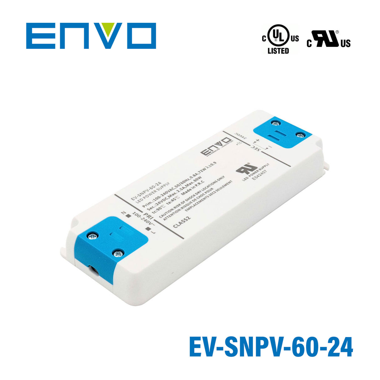 ENVO EV-SNPV-60-24 LED Driver 60W 24V