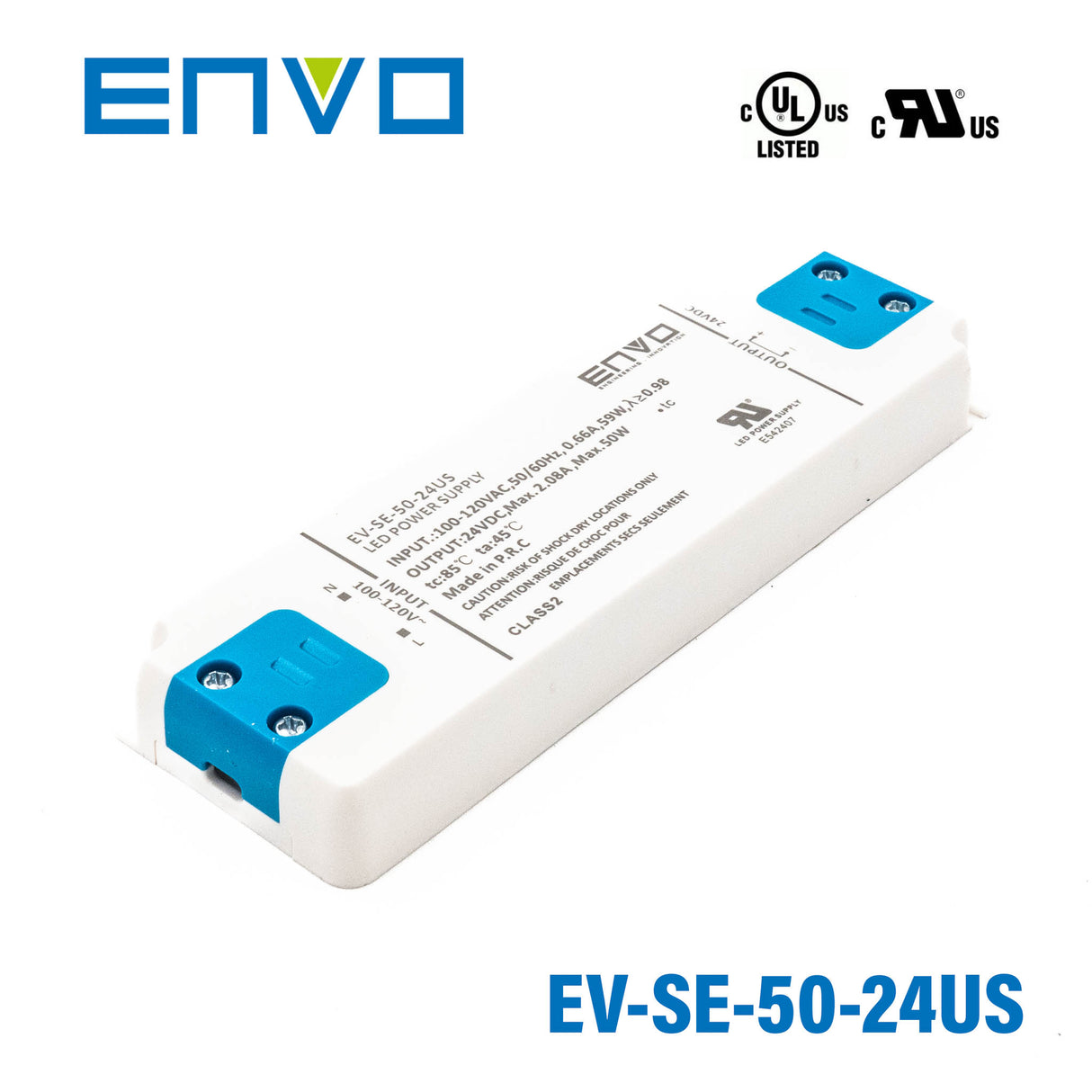 ENVO EV-SE-50-24US LED Driver 50W 24V