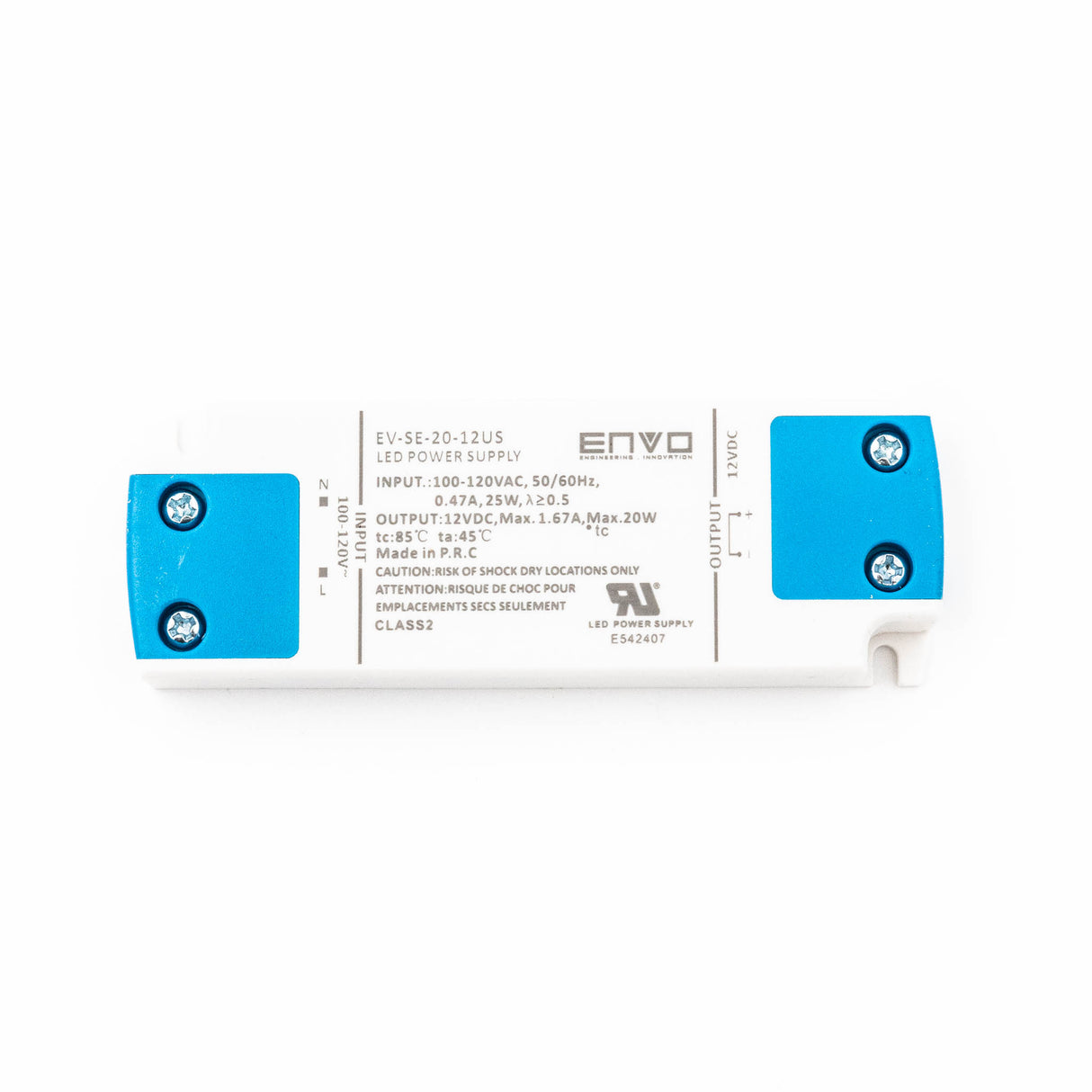 ENVO EV-SE-20-12US LED Driver 20W 12V - PHOTO 1