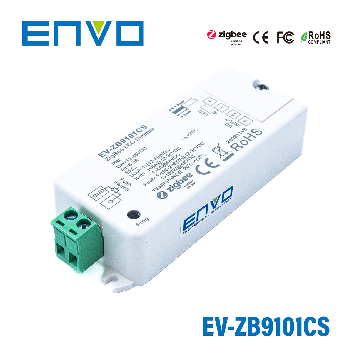 ENVO ZigBee Single Colour Mini Controller 12-36V 8A 1 Channel