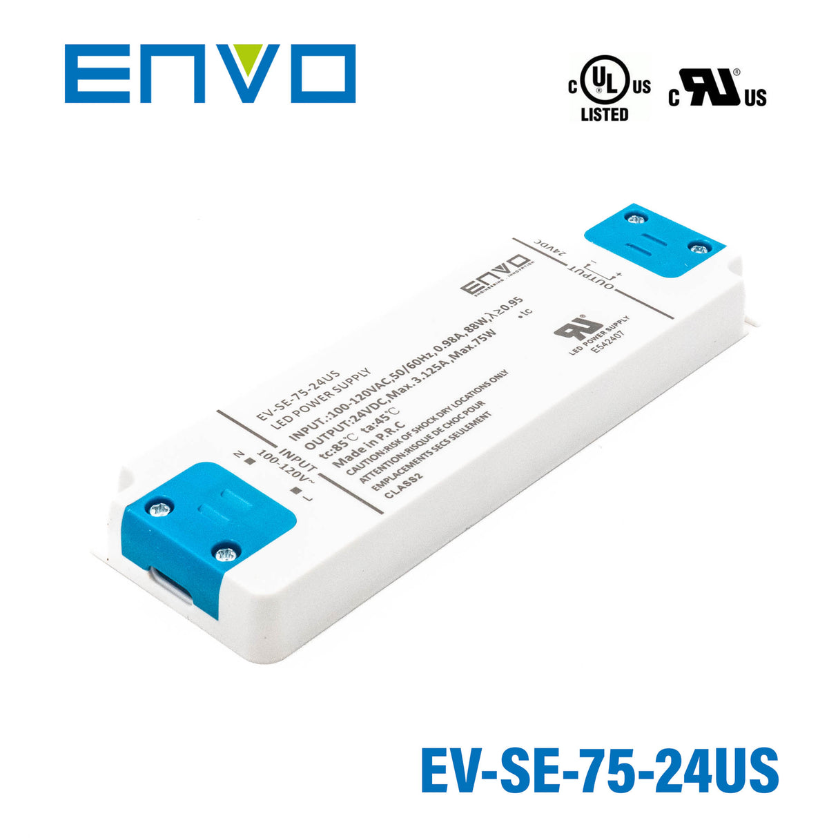 ENVO EV-SE-75-24US LED Driver 75W 24V