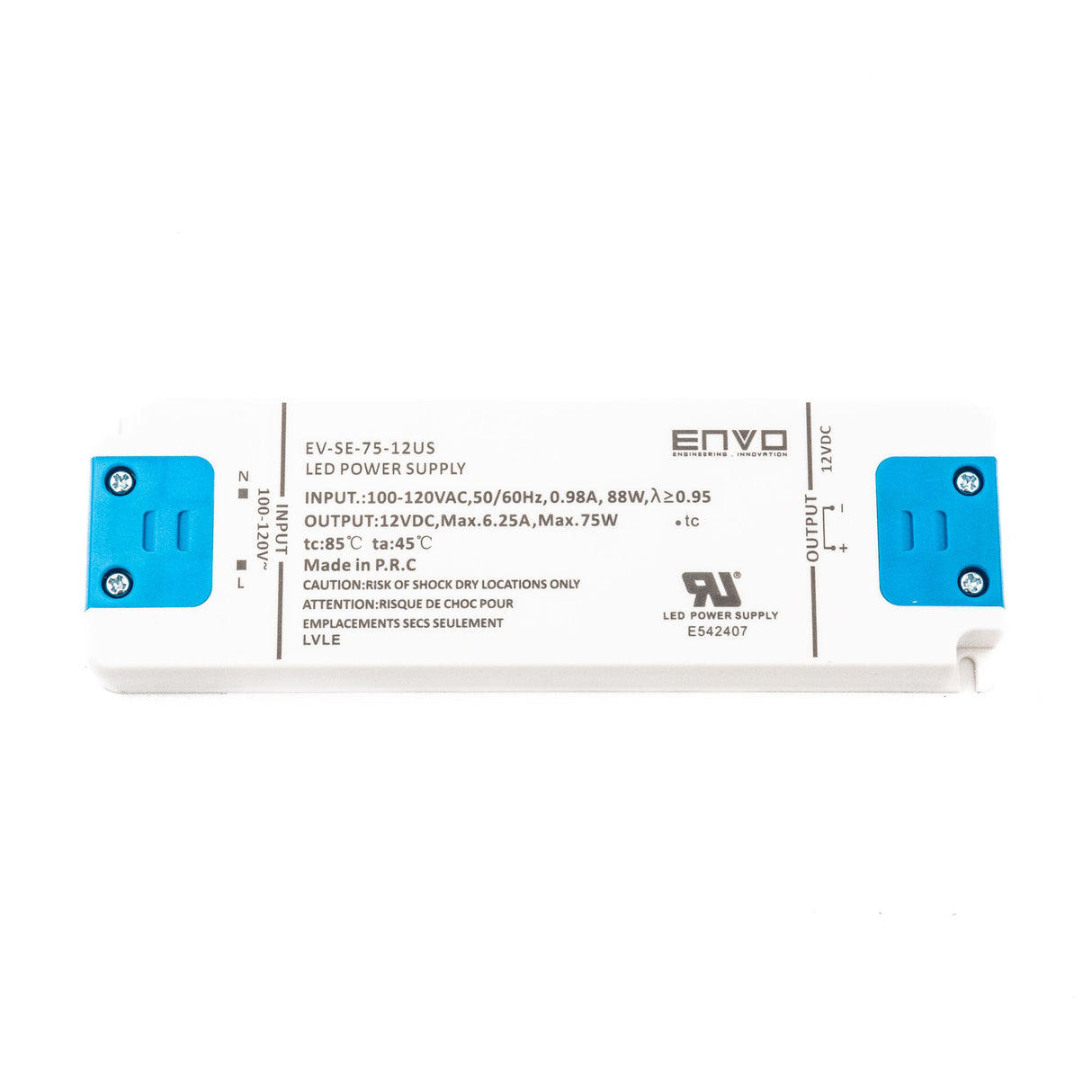 ENVO EV-SE-75-12US LED Driver 75W 12V - PHOTO 1