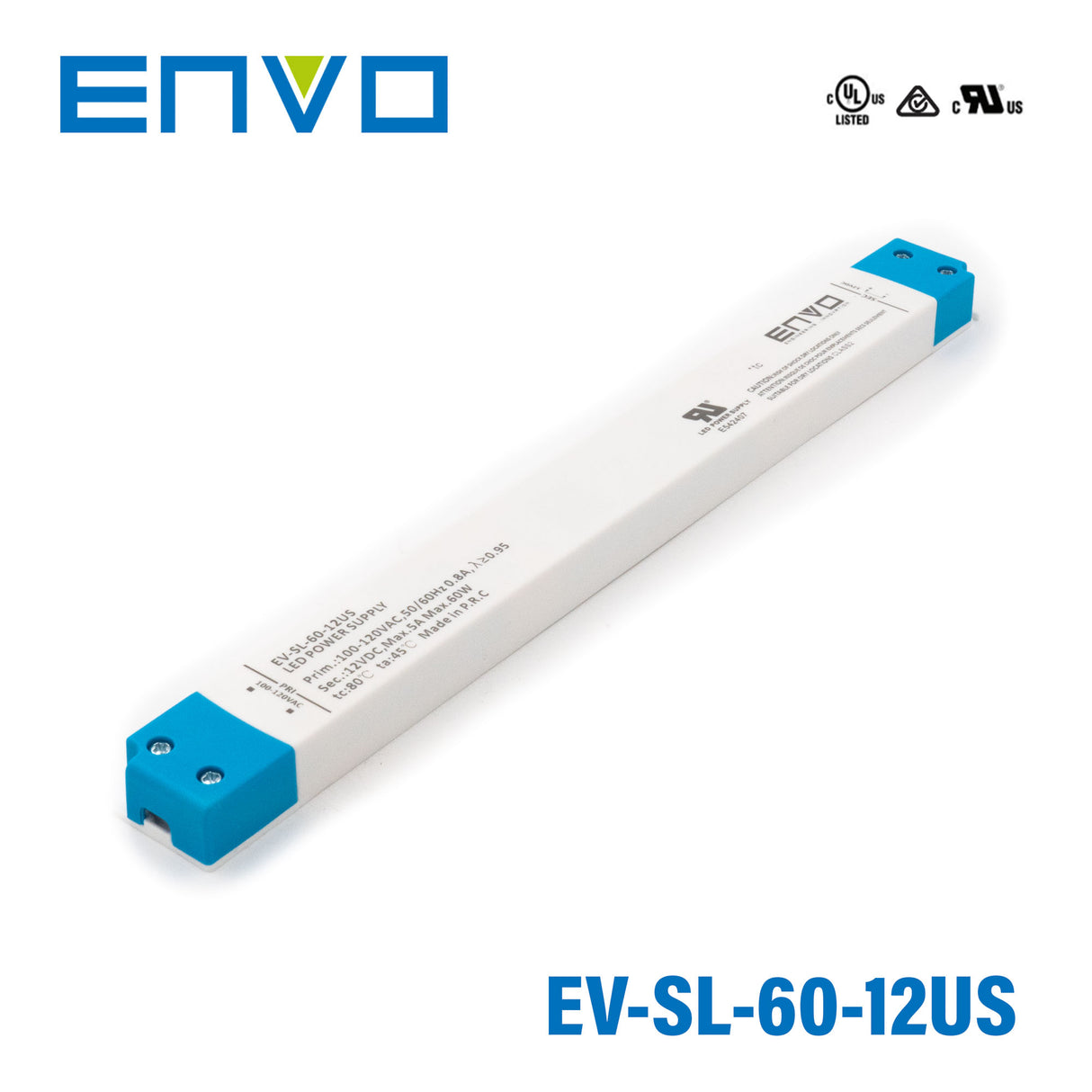 ENVO EV-SL-60-12US Linear Type LED Driver 60W 12V