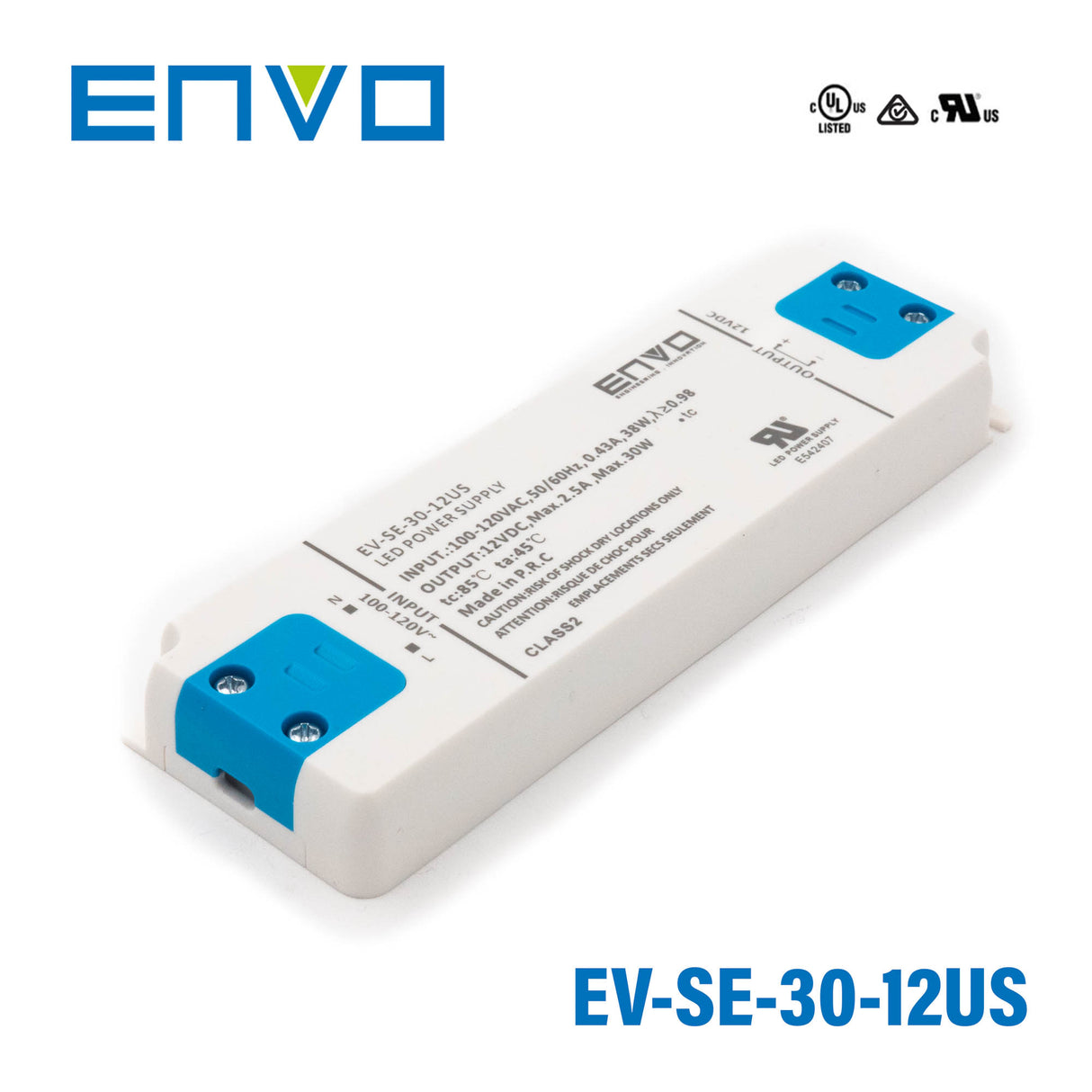 ENVO EV-SE-30-12US LED Driver 30W 12V