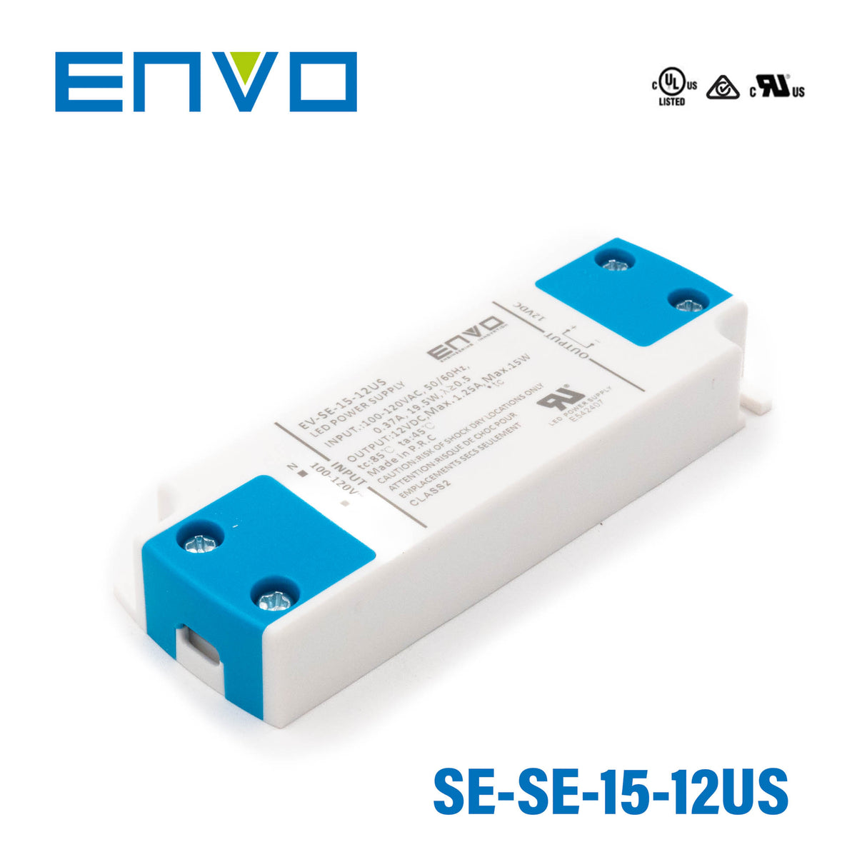 ENVO EV-SE-15-12US LED Driver 15W 12V