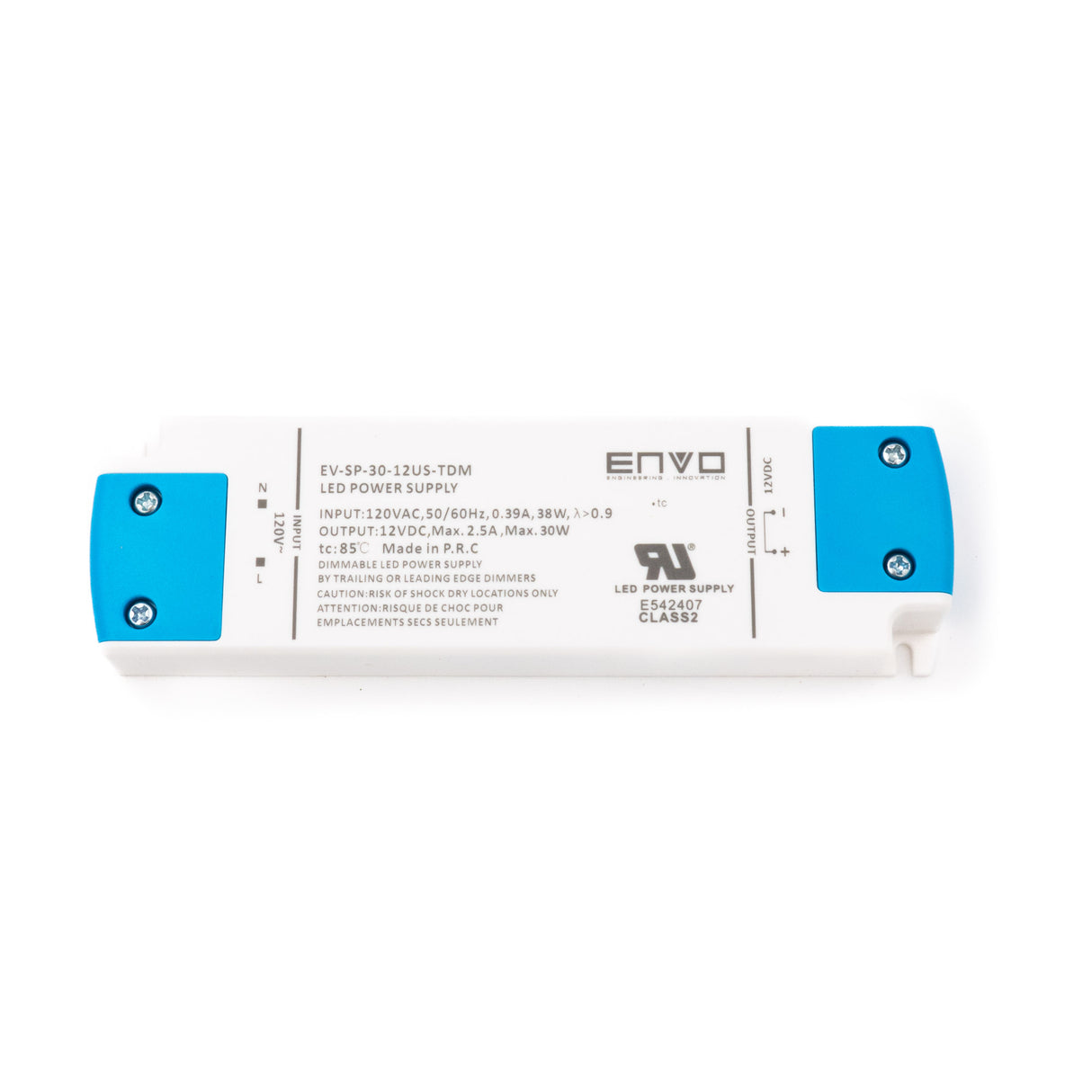 ENVO EV-SP-30-12US-TDM Triac Dimmable LED Driver 30W 12V - PHOTO 1