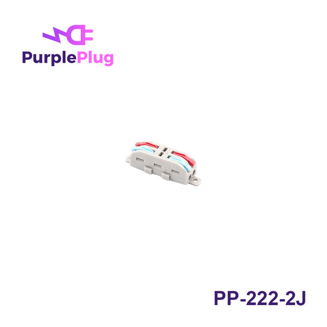 Purple Plug 222 Compact Splicing Connector, 2 Port 2 Way, with Lever