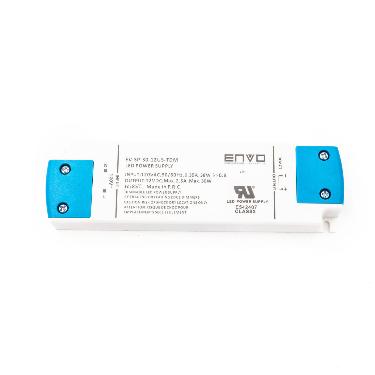 ENVO EV-SP-30-12US-TDM Triac Dimmable LED Driver 30W 12V 2.5A - PHOTO 1